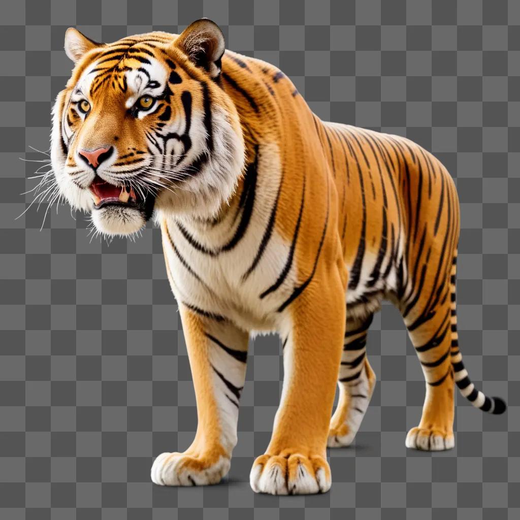 animated tiger is shown in a PNG file