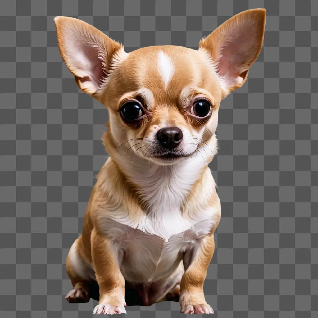 apple head chihuahua A Chihuahua sits in front of a beige background