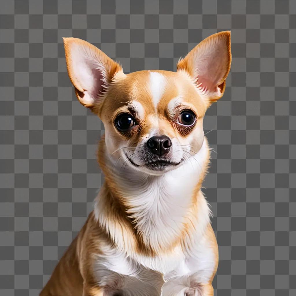 apple head chihuahua A small dog looks at the camera