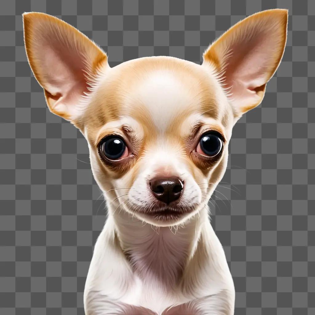 apple head chihuahua puppy A cute Chihuahua dog with big blue eyes