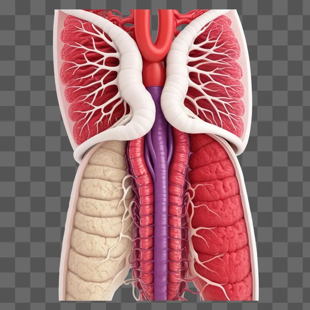 atomy of an intestines and blood vessels