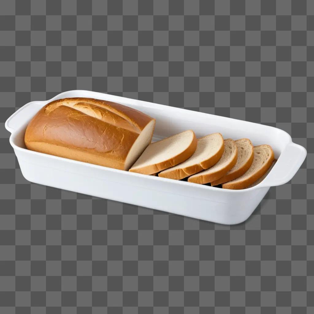 baking dish with slices of bread on it