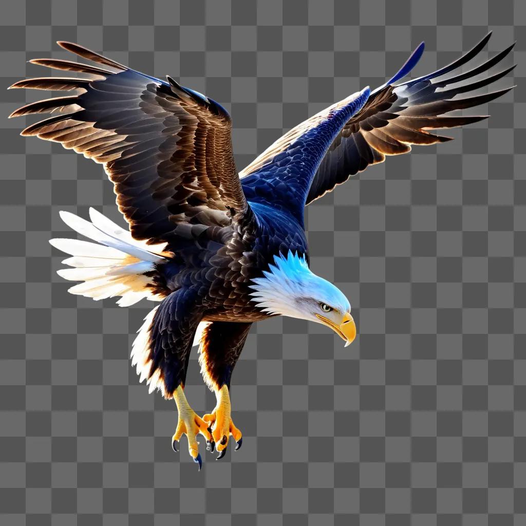 bald eagle in a transparent image