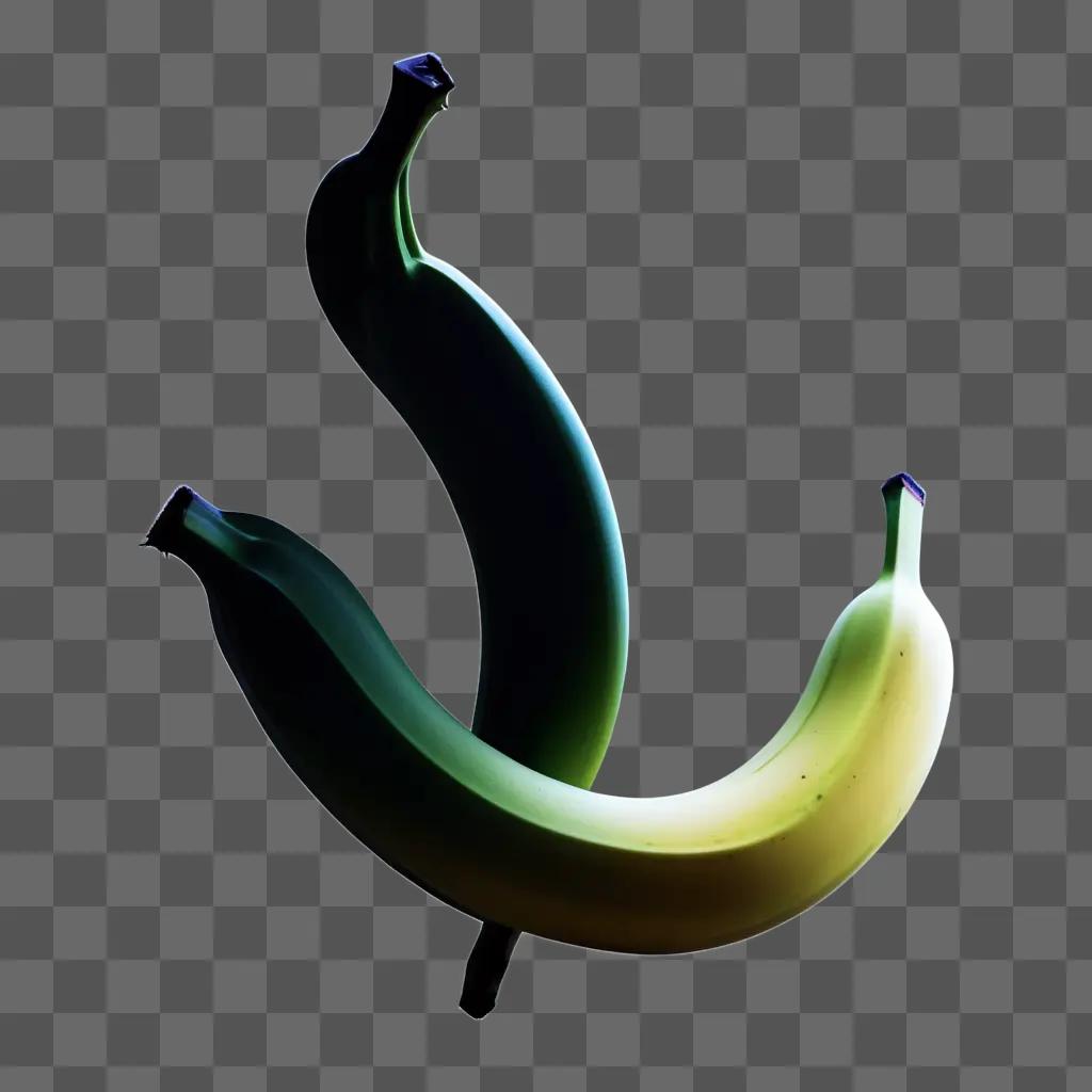 banana silhouette on a dark background