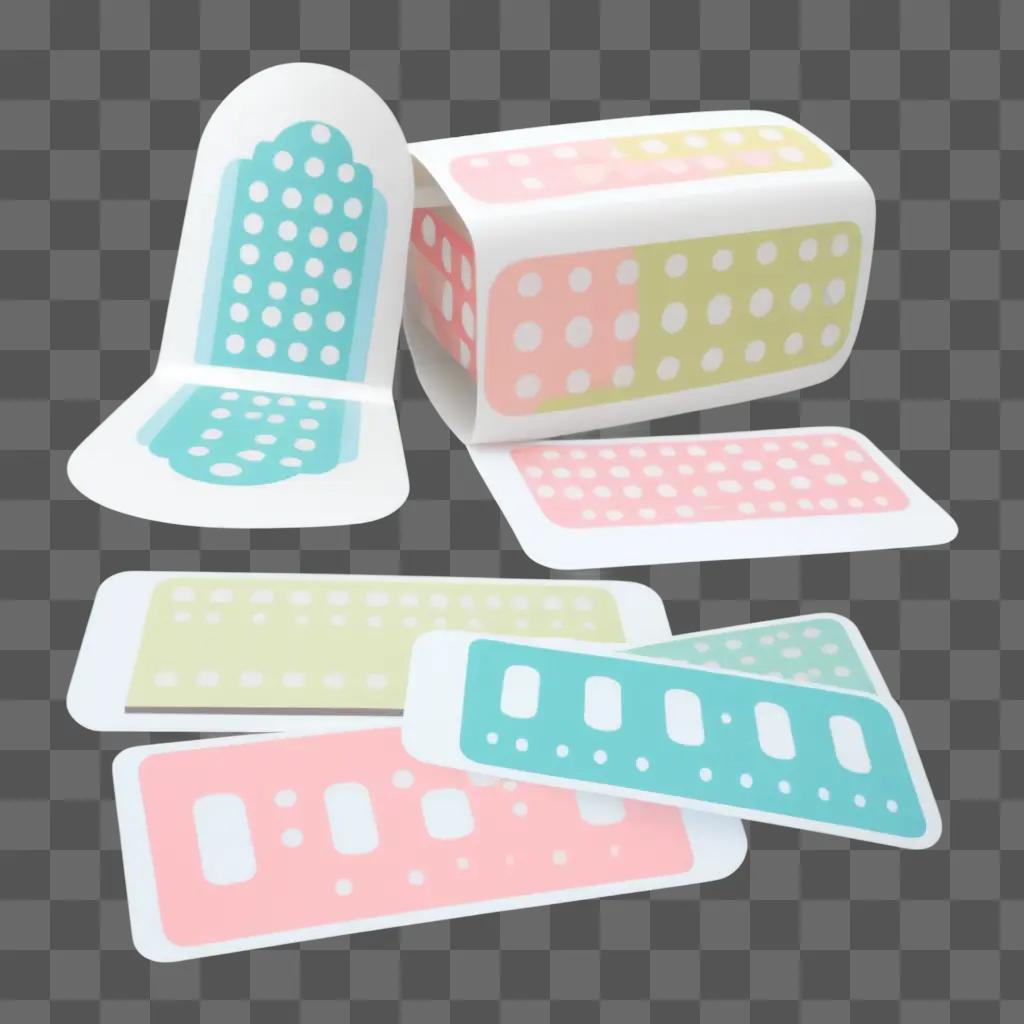 bandaid clipart on a white surface