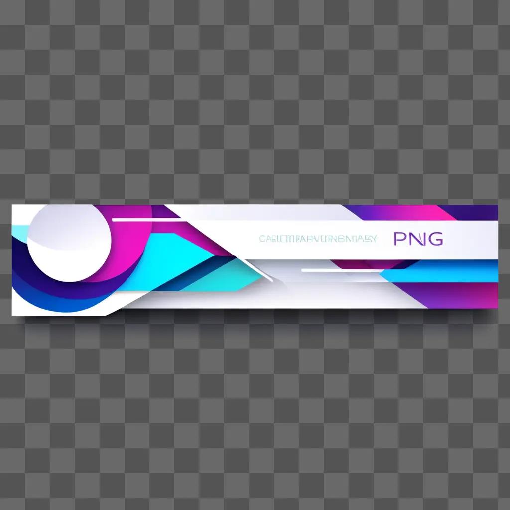 banner with a PNG logo and purple and blue colors