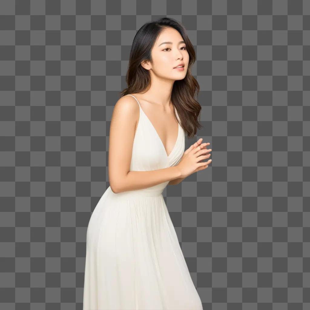 beautiful Asian woman posing for a photo shoot