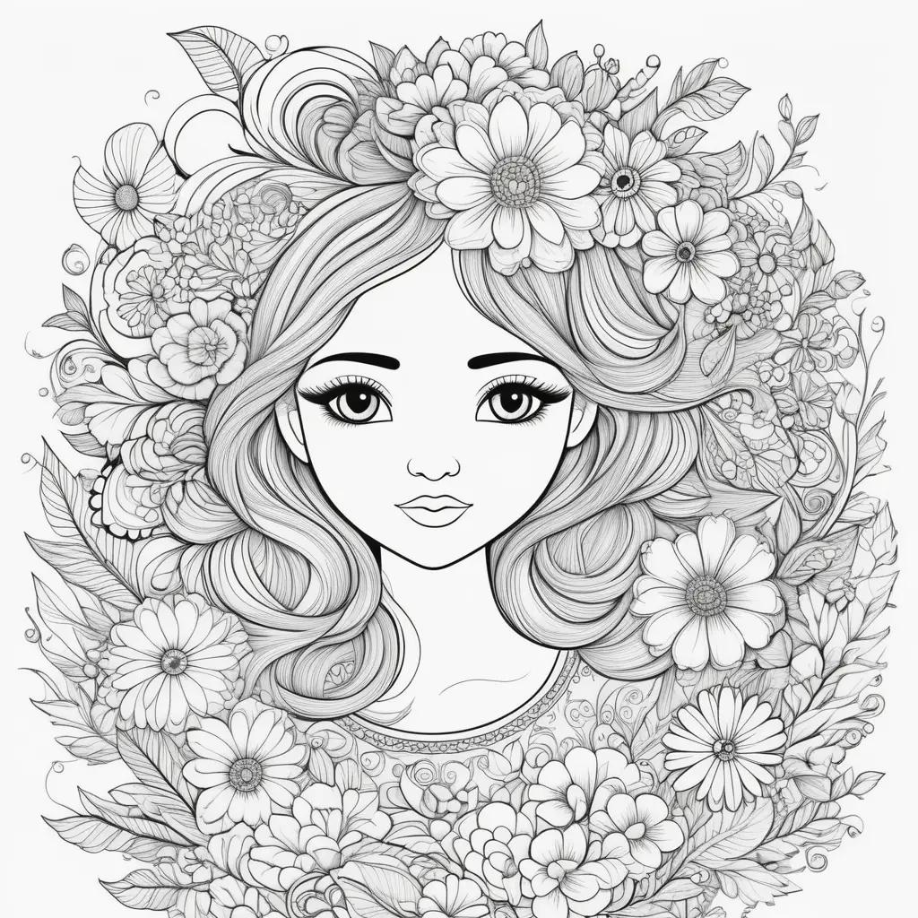 beautiful coloring page for Mothers Day