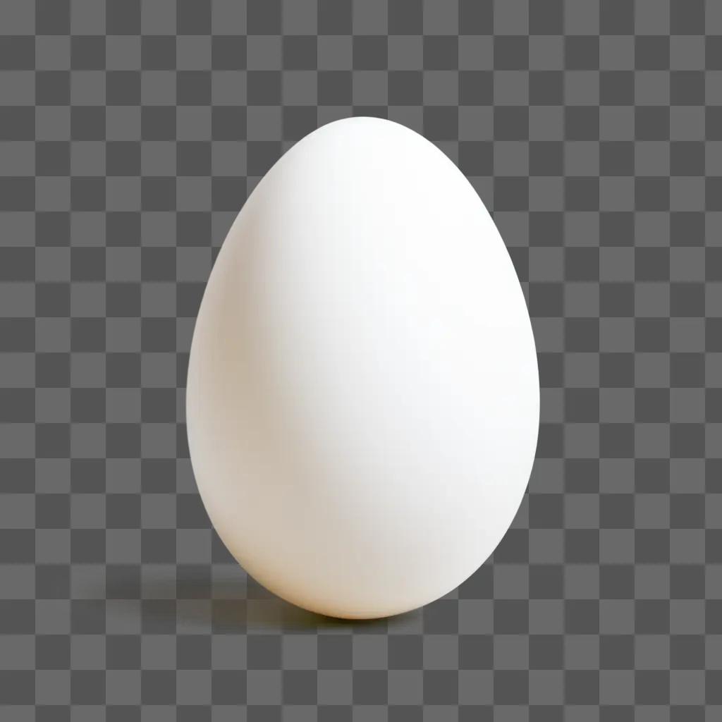 beautiful egg drawing on a white background