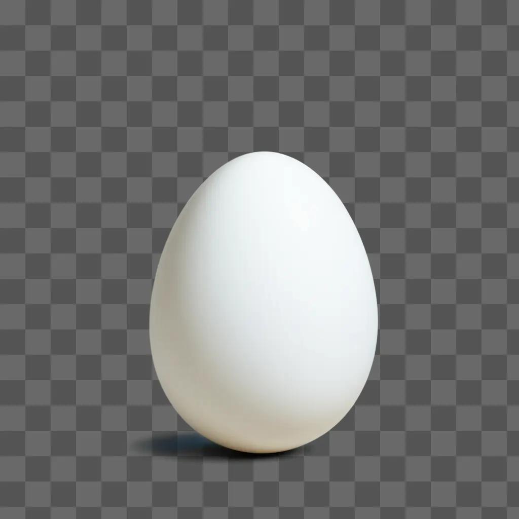 beautiful egg drawing with a shadow