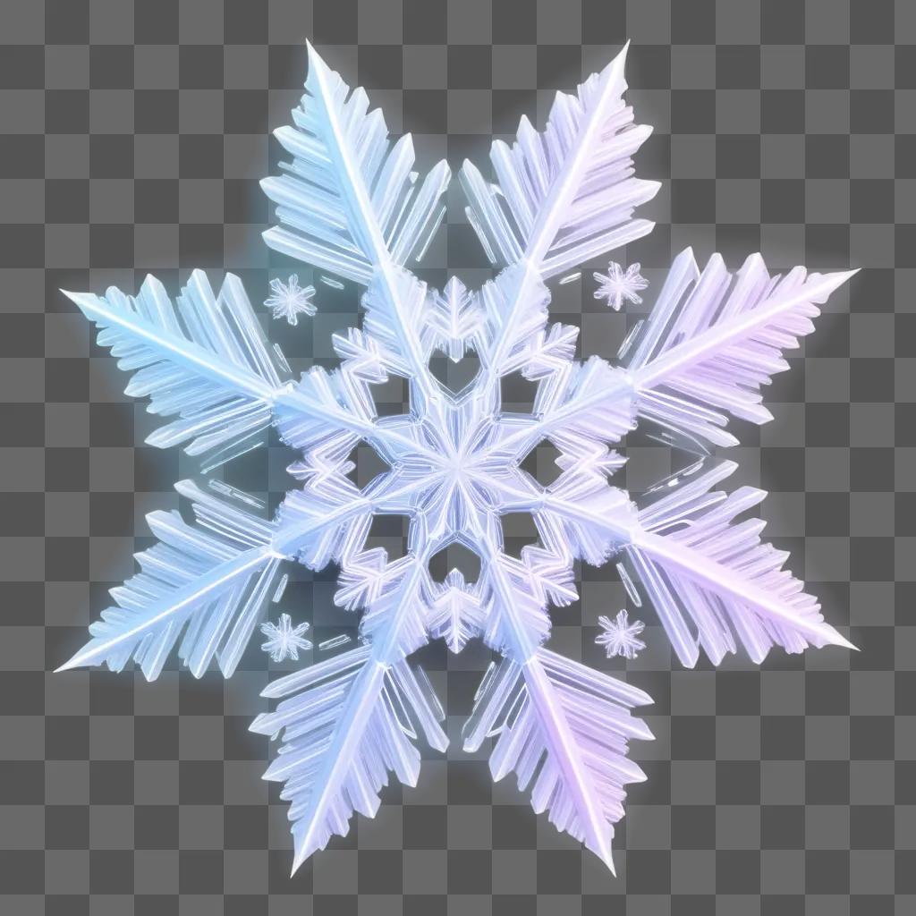 8ポイントの美しい無料の雪の結晶