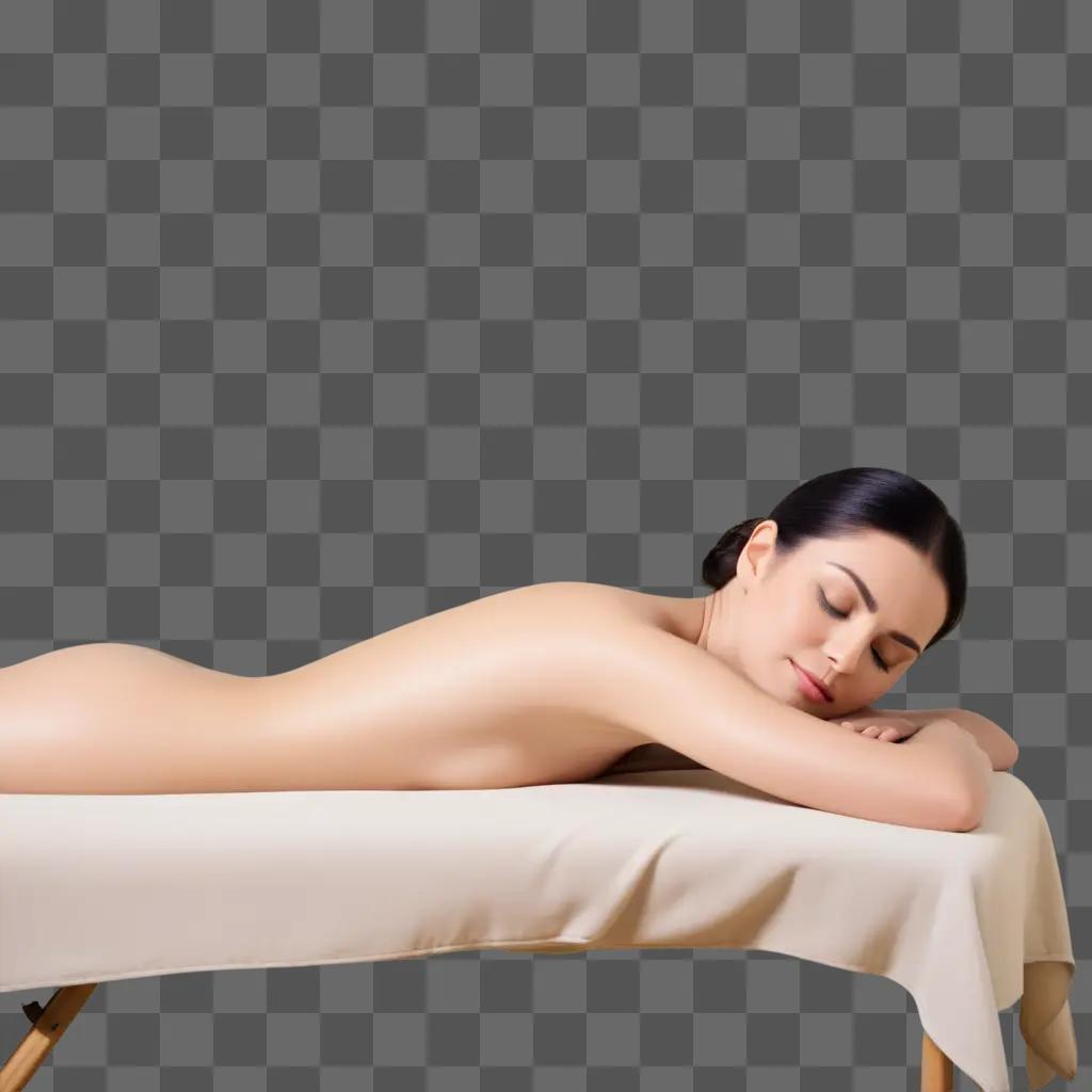 beautiful woman getting a full body massage