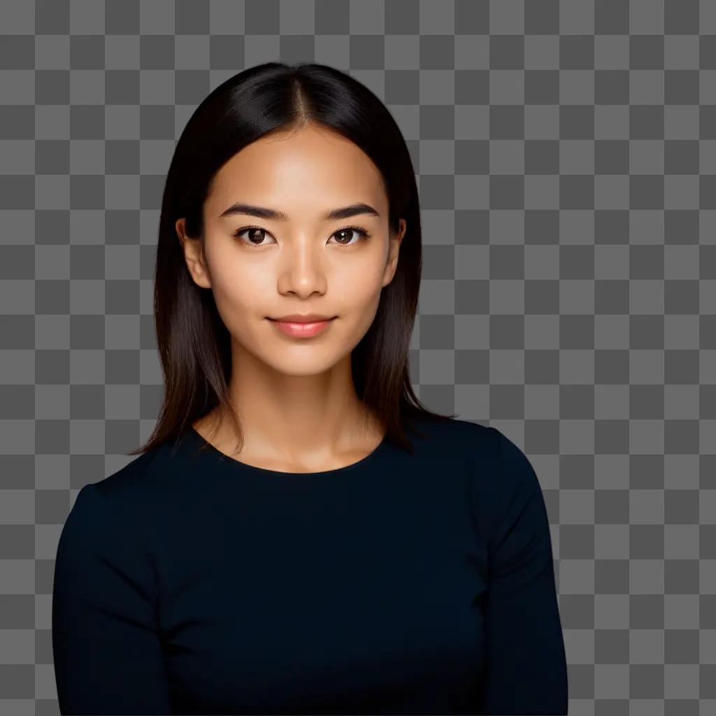 beautiful young woman posing for a headshot