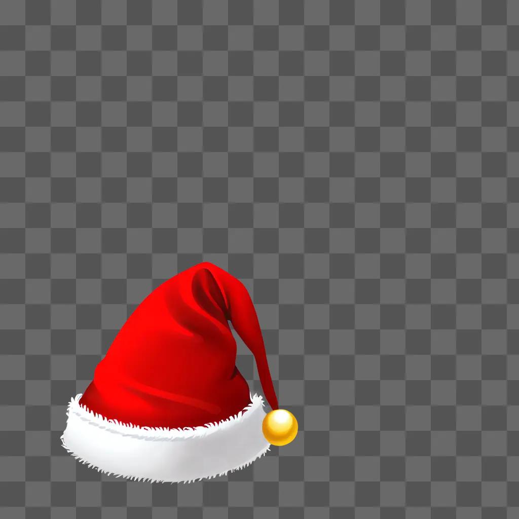 beautifully rendered santa hat drawing