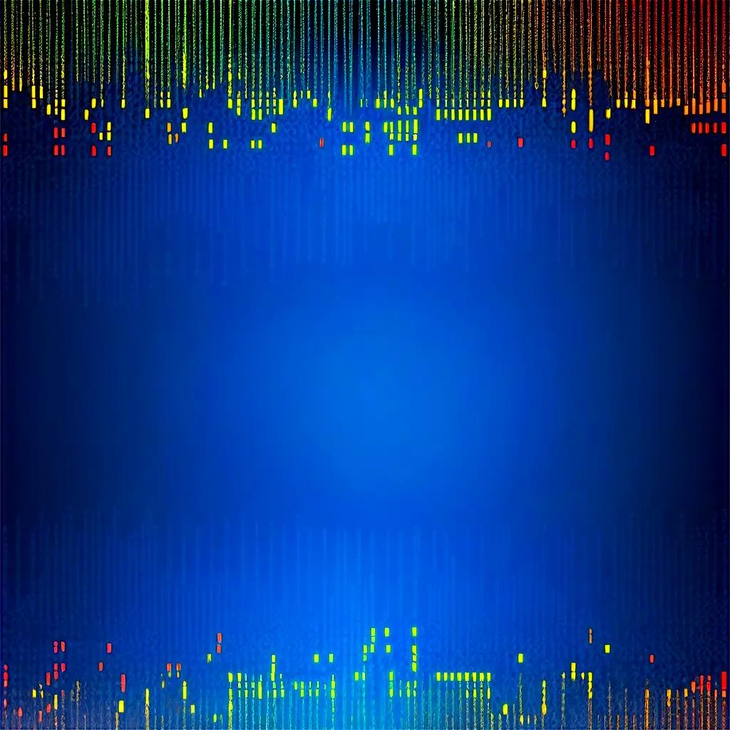 binary code is displayed on a blue background