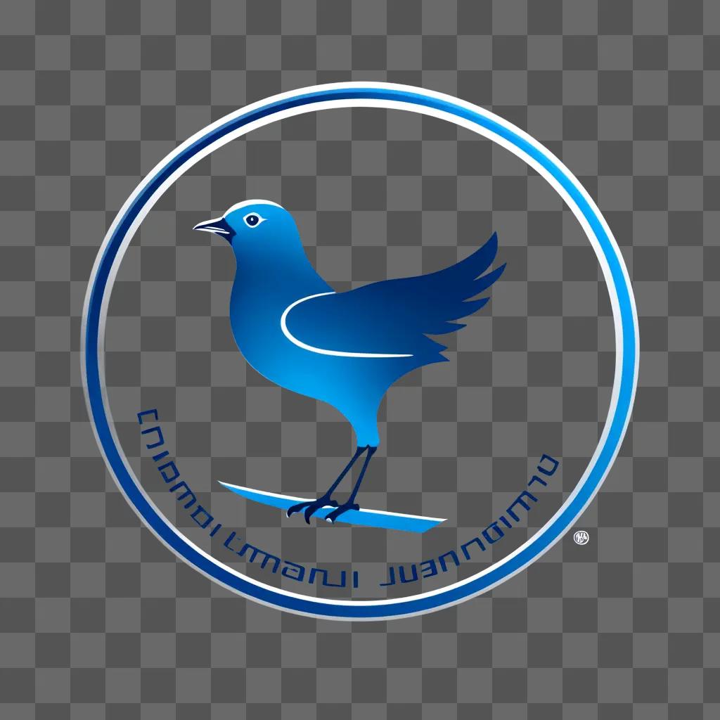 bird with a blue brand identity logo