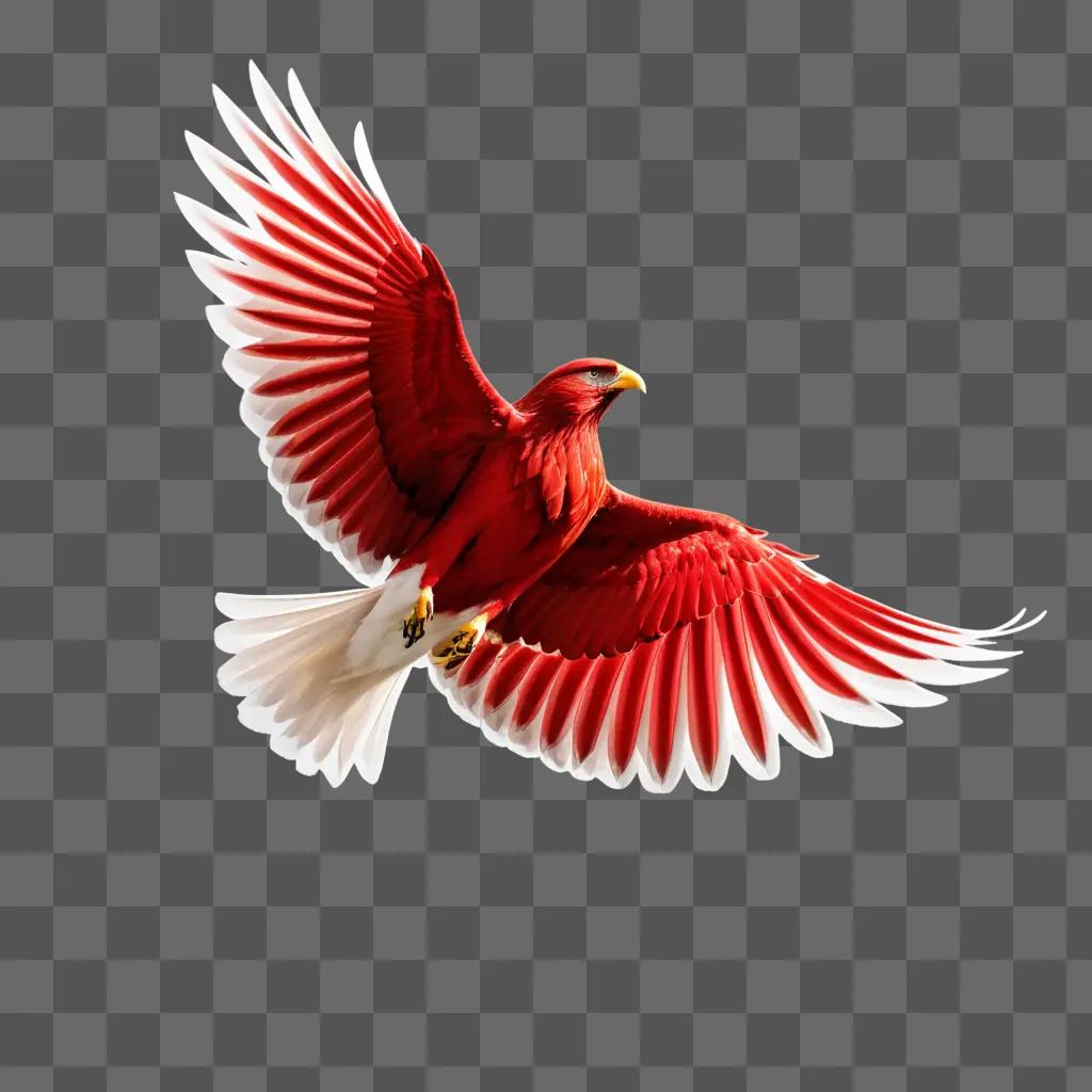 bird with red wings flying in the air