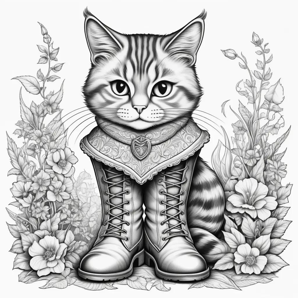 black and white cat wearing boots and a bow