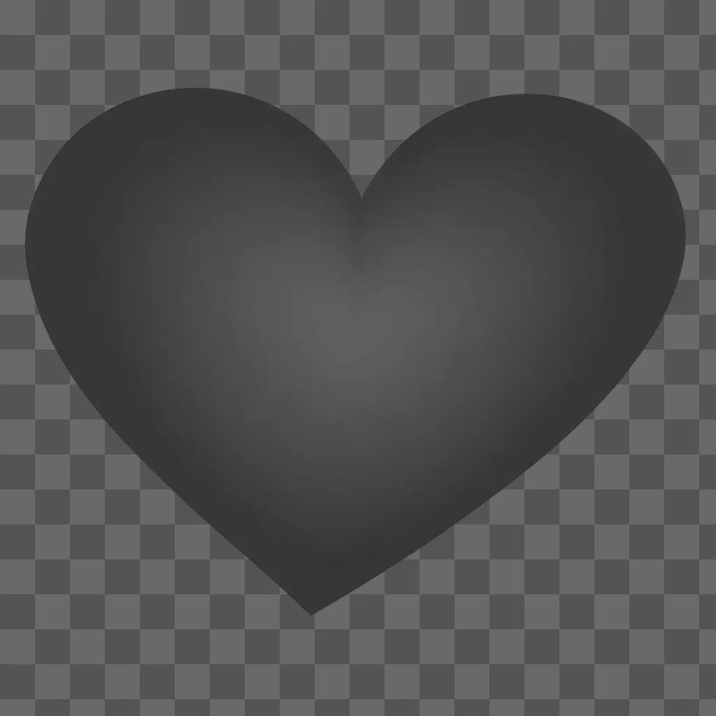 black heart design on a dark background