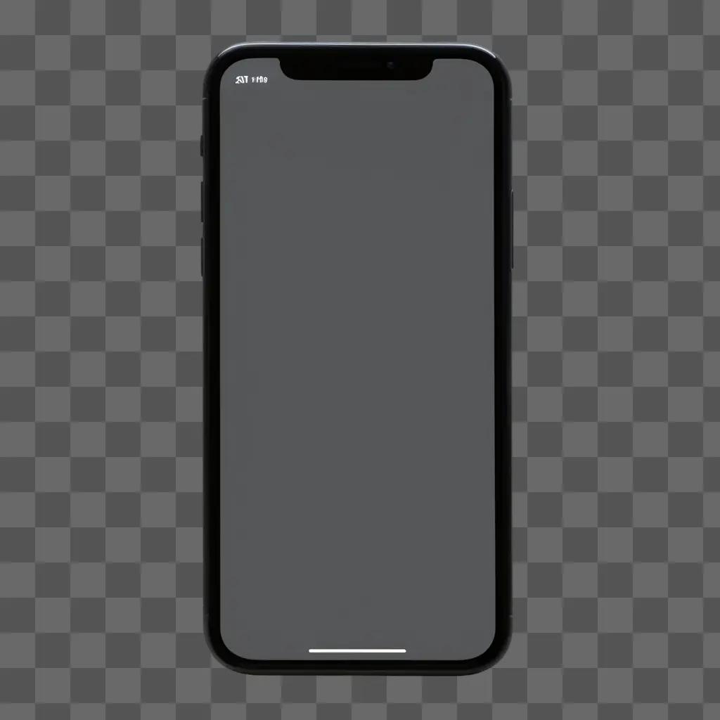 black iPhone screen is lit up against a dark background