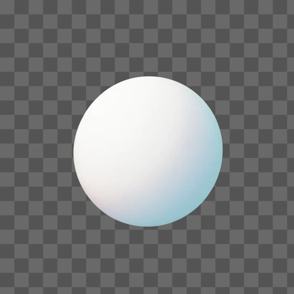 blank, transparent, white sphere