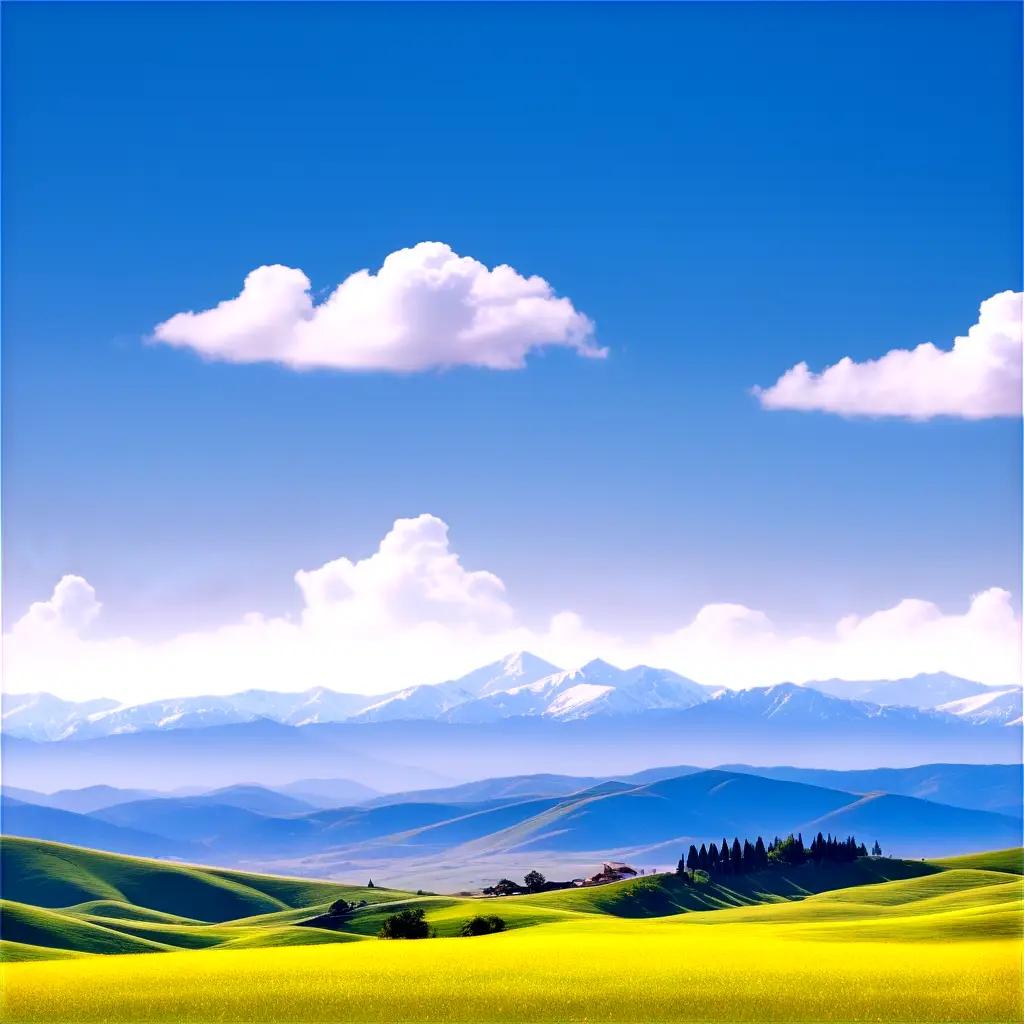 blank image of a serene landscape