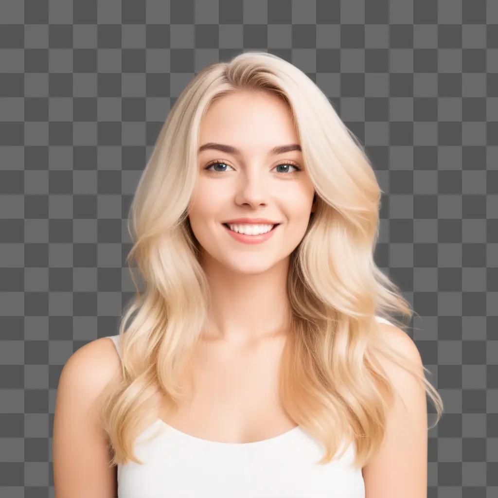 blonde woman posing for a photograph