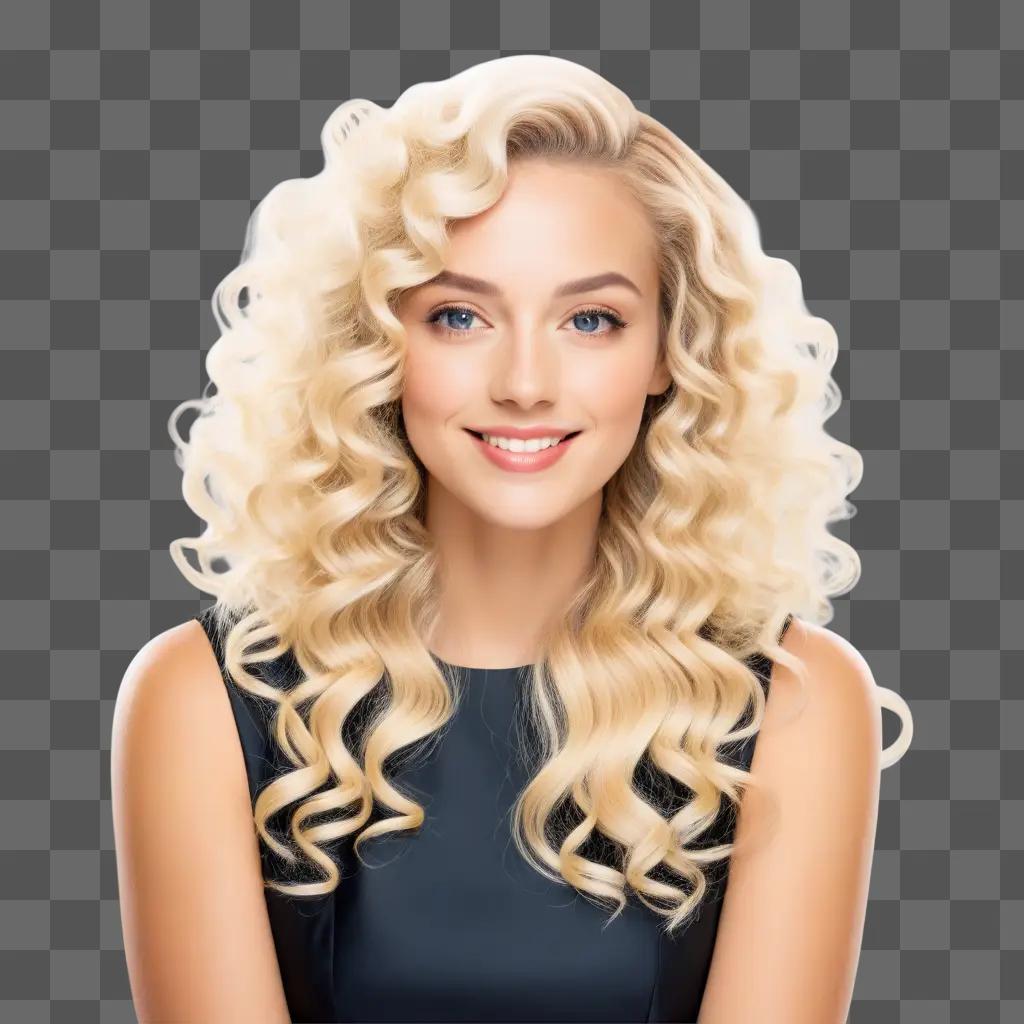 blonde woman posing with blonde hair