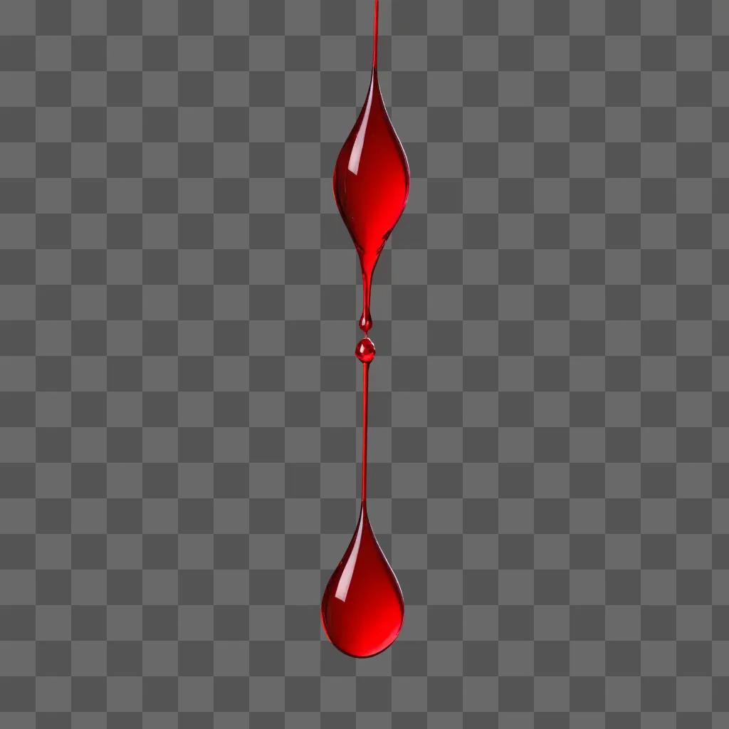 blood droplet on a red background