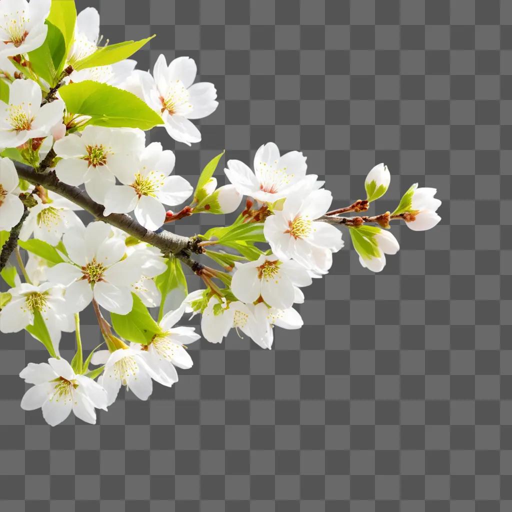 blossoming cherry tree in springtime