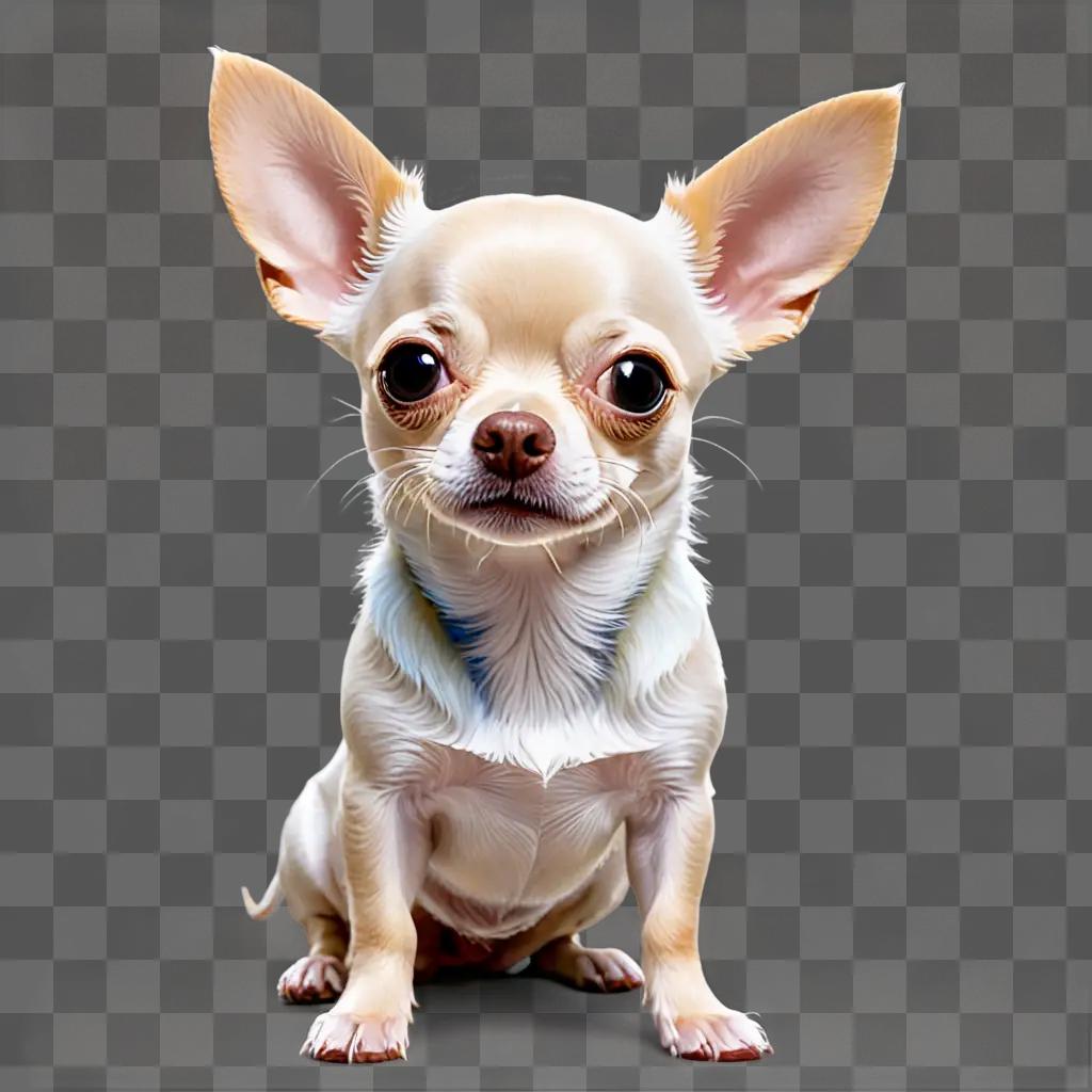 blue apple head chihuahua A Chihuahua with big eyes and long ears