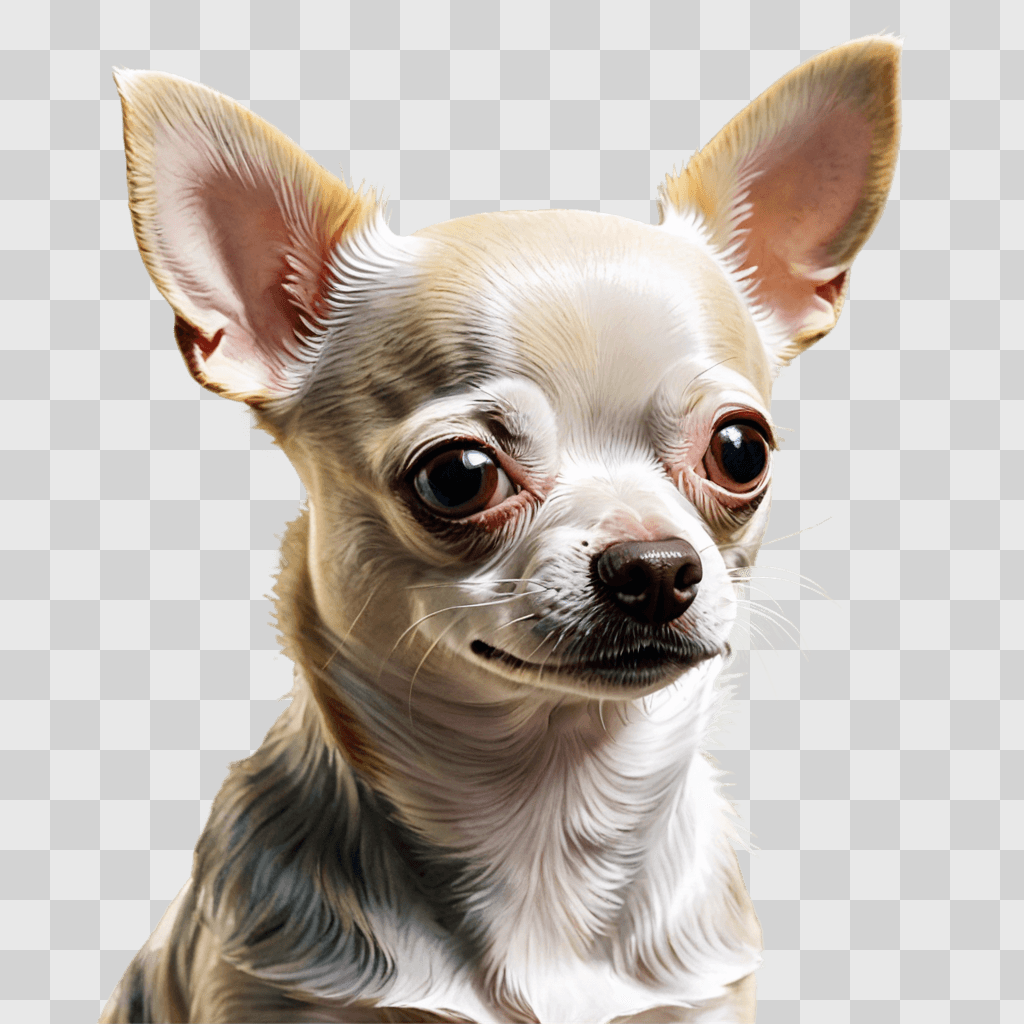 blue apple head chihuahua A dog with big eyes and a small face