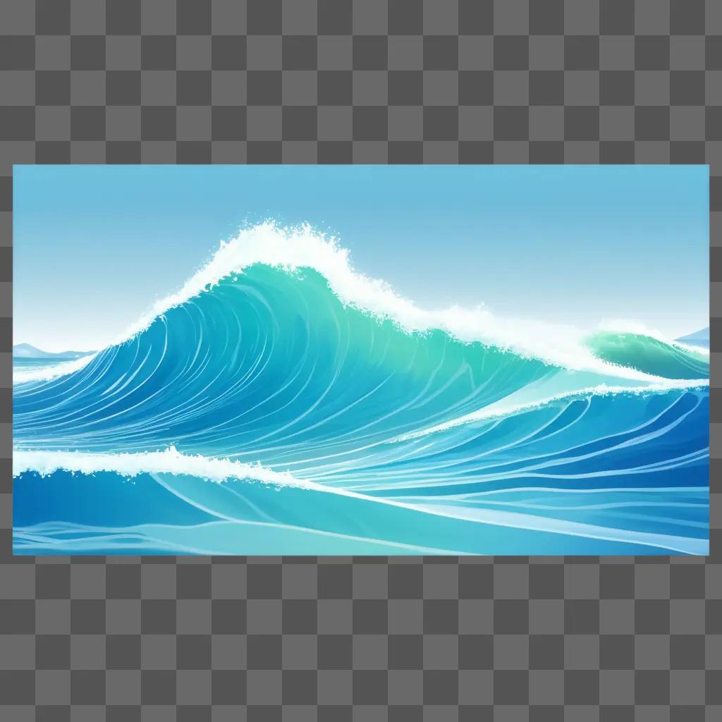 blue image of waves against a blue background