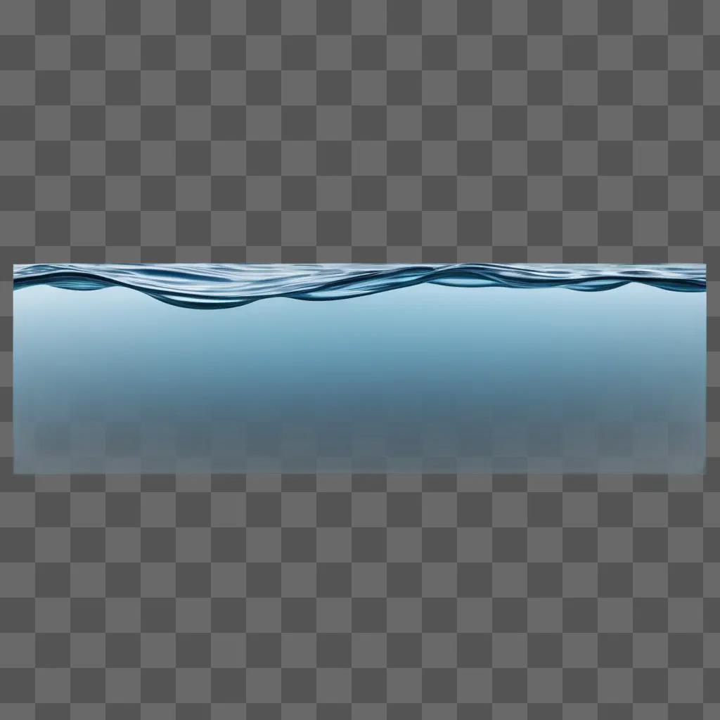 blue water clipart image with waves