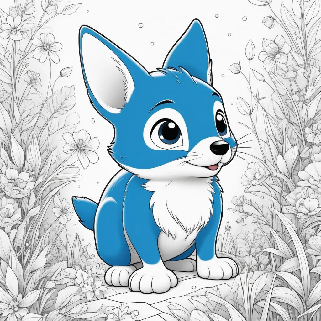 bluey little dog coloring pages