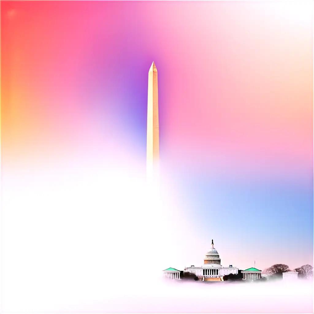 blur of the Washington Monument