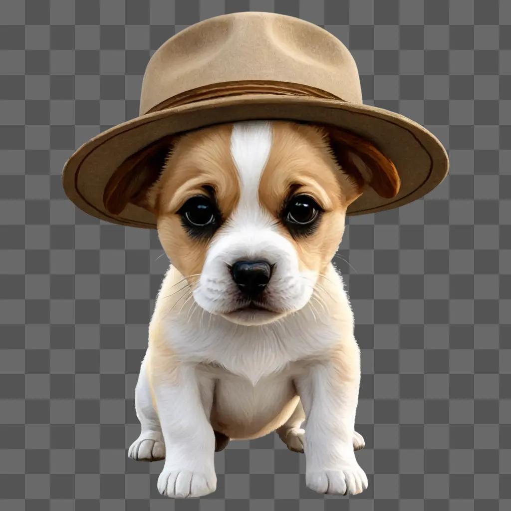 boat clipart A cute dog in a hat