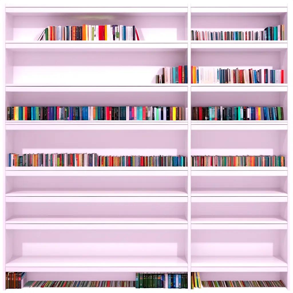 bookcase full of books is neatly organized