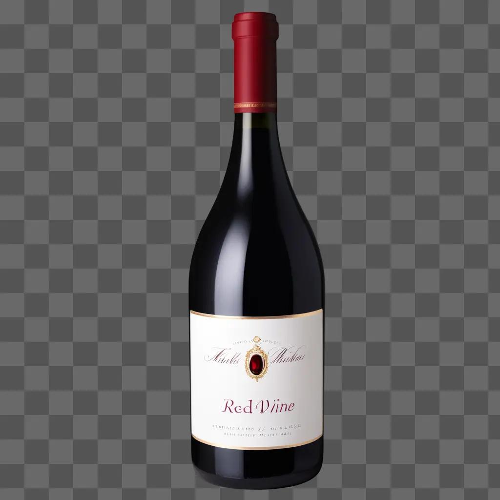 bottle of red wine on a dark background