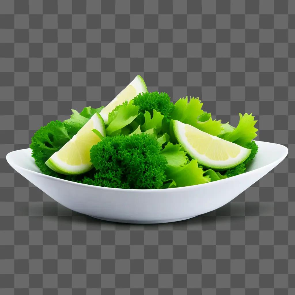 bowl of food with a green background