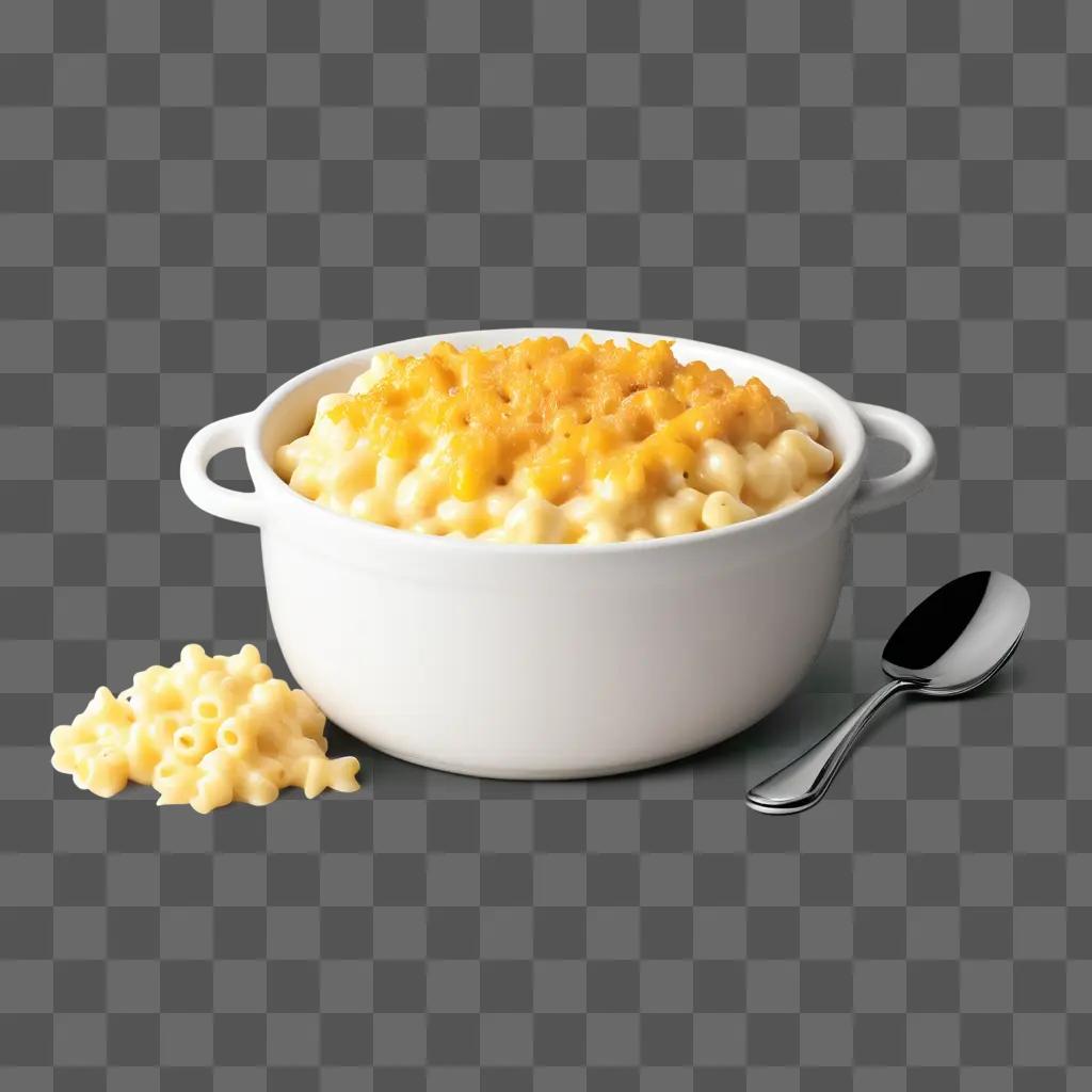 bowl of mac and cheese with grated cheese on top