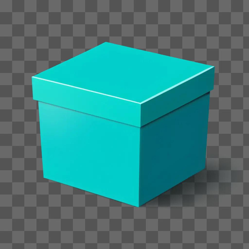 box on a blue background is displayed