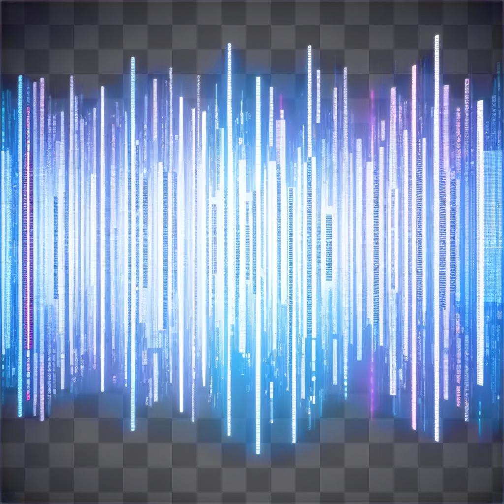 一連のバイナリコードの明るい青色のデジタル画像