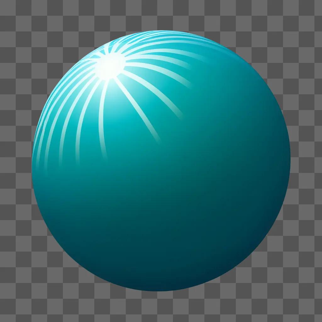 bright ball in a blue background