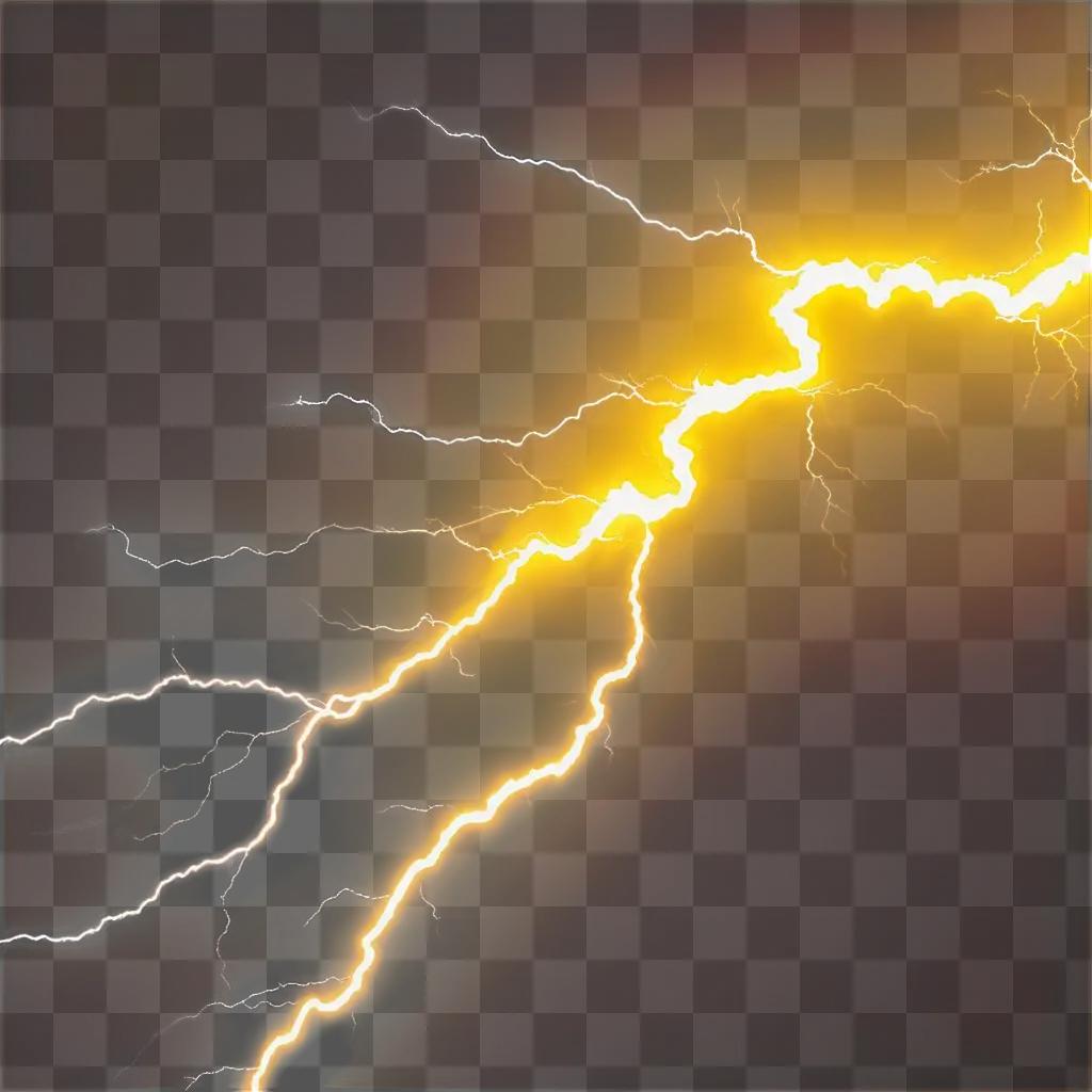 bright yellow lightning bolt