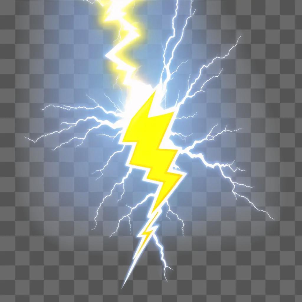 bright yellow lightning bolt