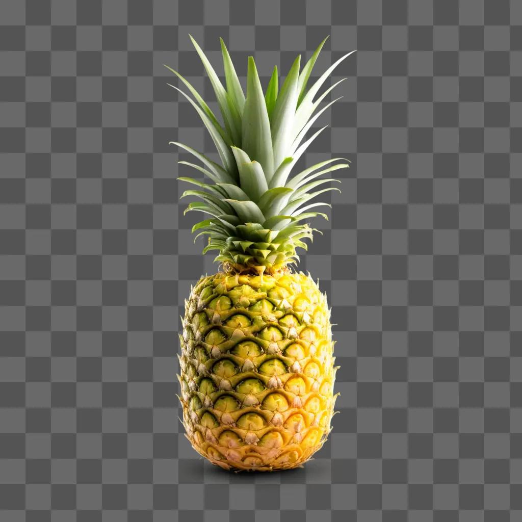 brightly colored pineapple in a round shape