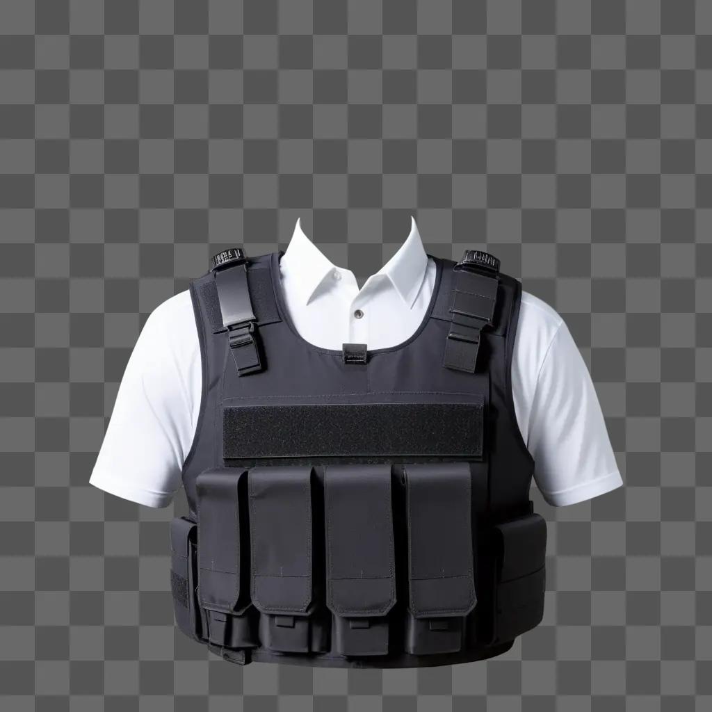 bulletproof vest is seen on a mannequin