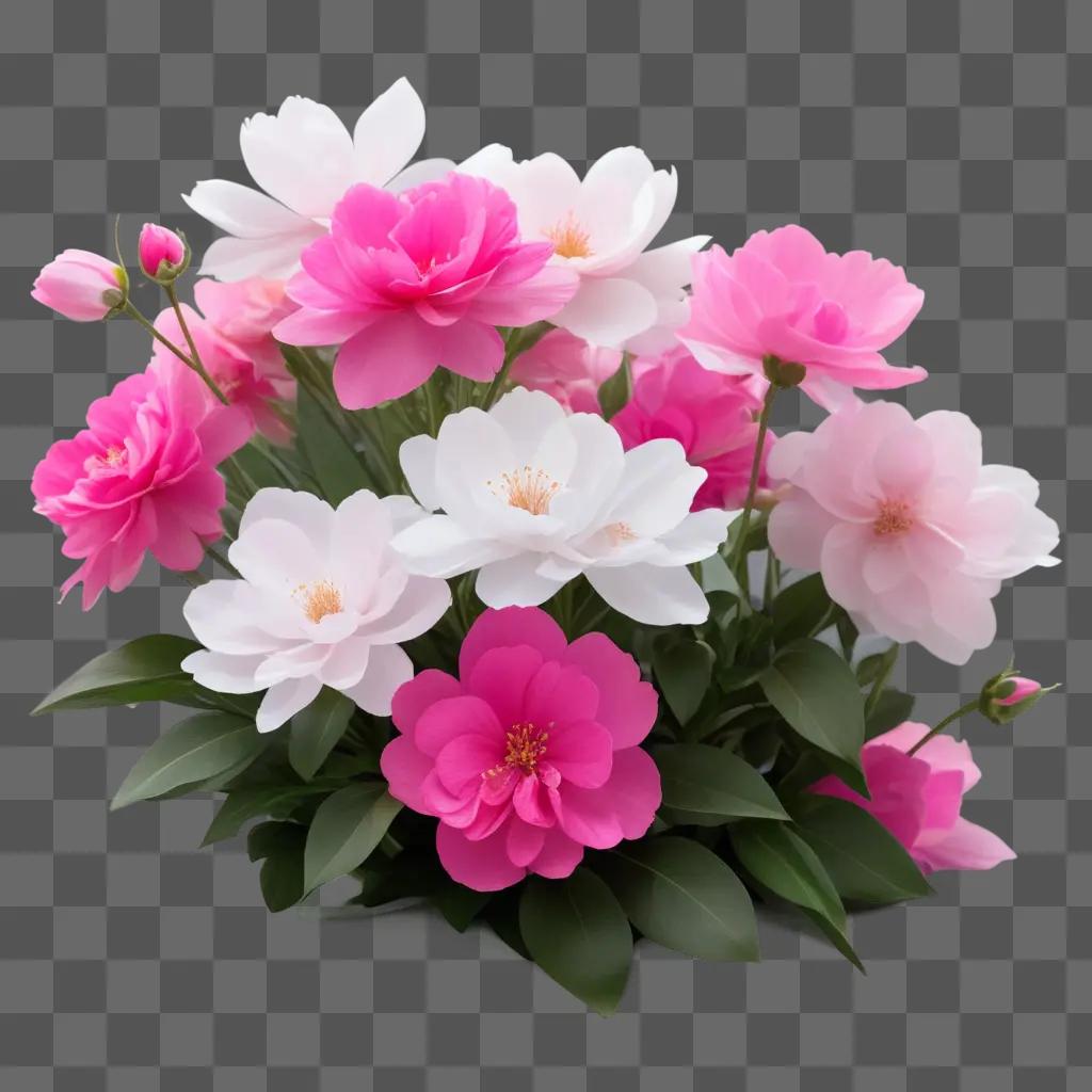 bunch of pink flowers in a vase