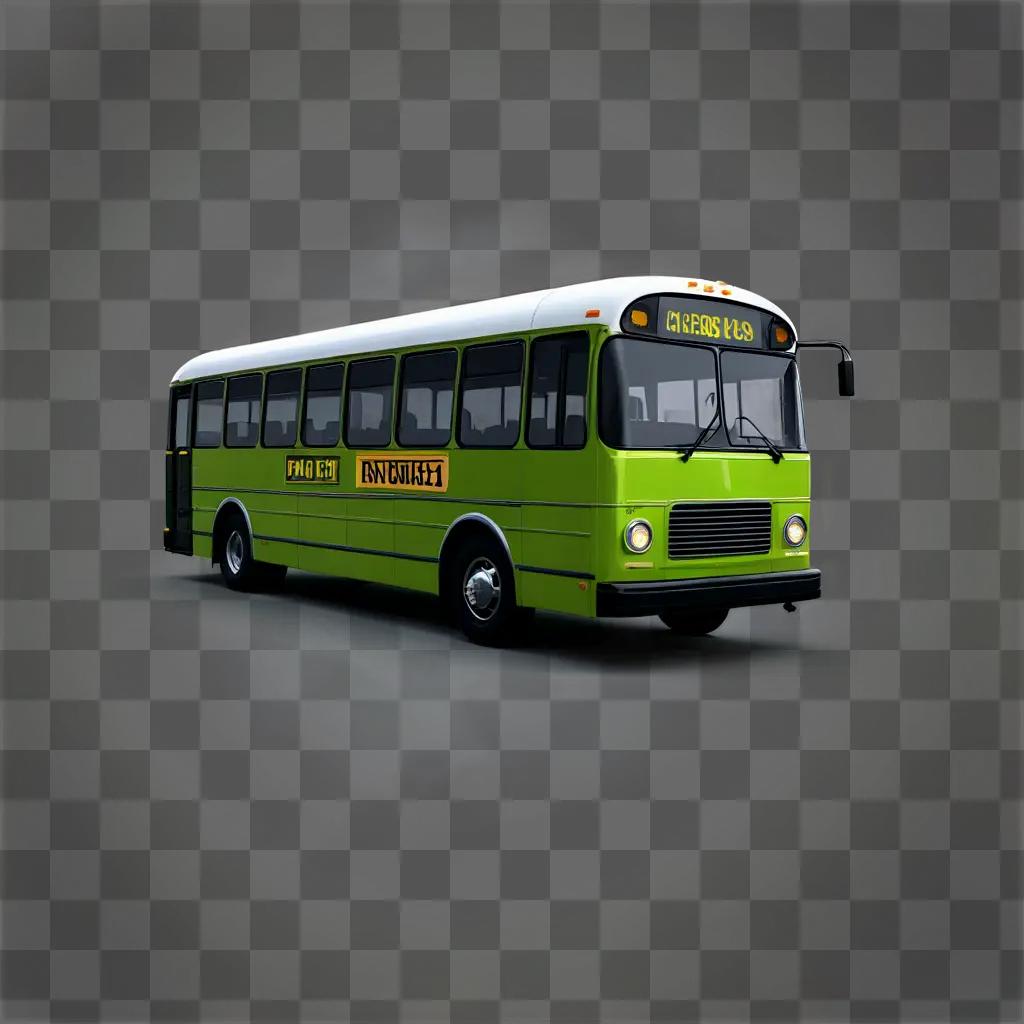 bus clipart Green school bus with passenger door open